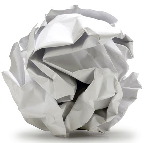 Papel amassado Papel amassado